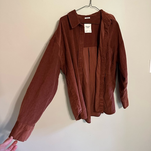 Oversized Abercrombie button up size large - Picture 6 of 6